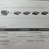 Raidon GT1650-SB3 External HDD Enclosure.