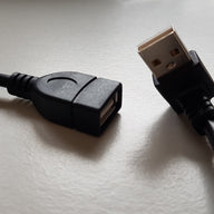 Sinforcon USB angled AM to USB AF serial connector cable (CAB0006)