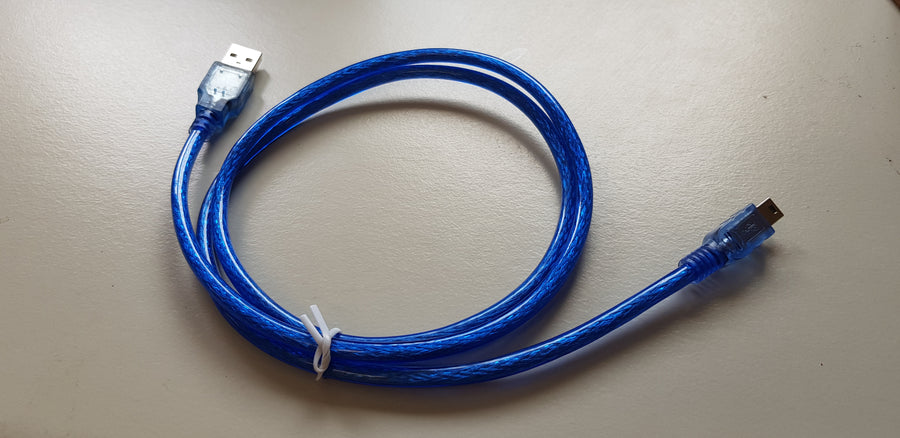 Sinforcon USB 2.0 AM - Mini USB TB serial connector cable (Blue) (CAB00018) 3 PACK