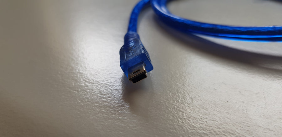 Sinforcon USB 2.0 AM - Mini USB TB serial connector cable (Blue) (CAB00018) 3 PACK