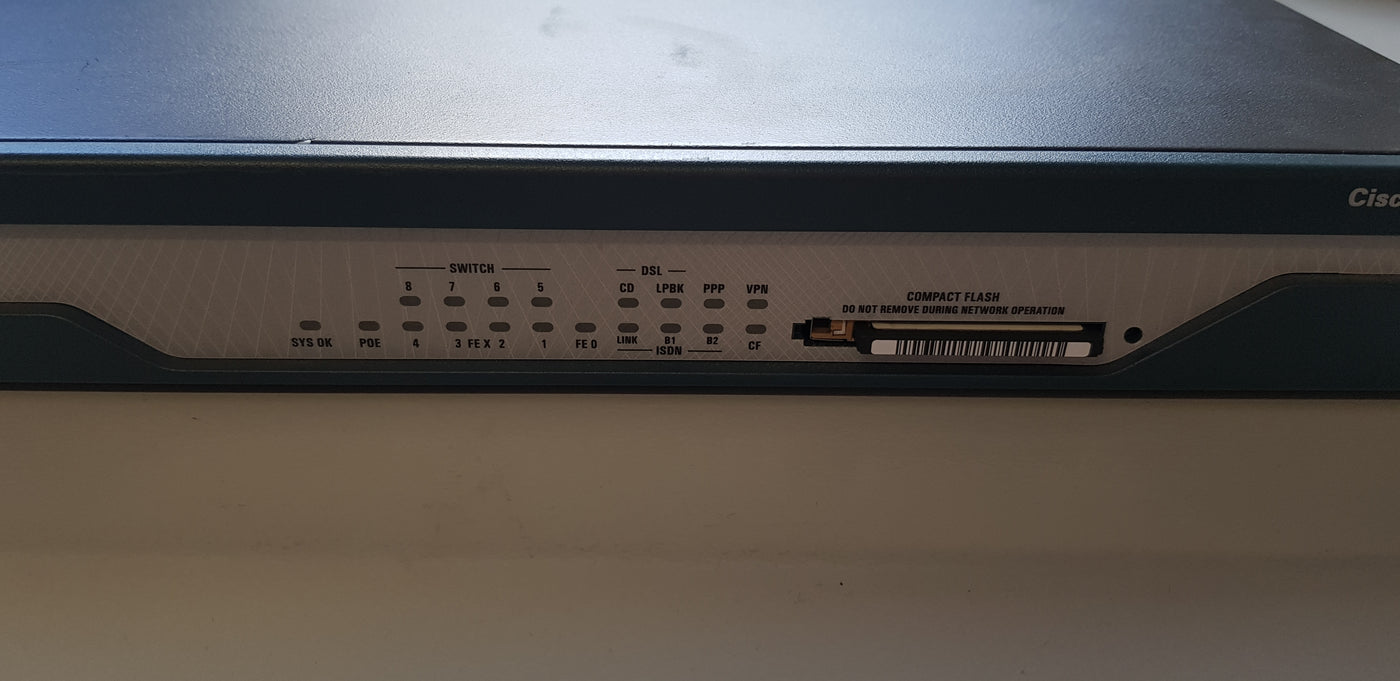 Cisco 1803 Integrated Services Router with 8 port switch (CISCO1803/K9) (341-0135-03)