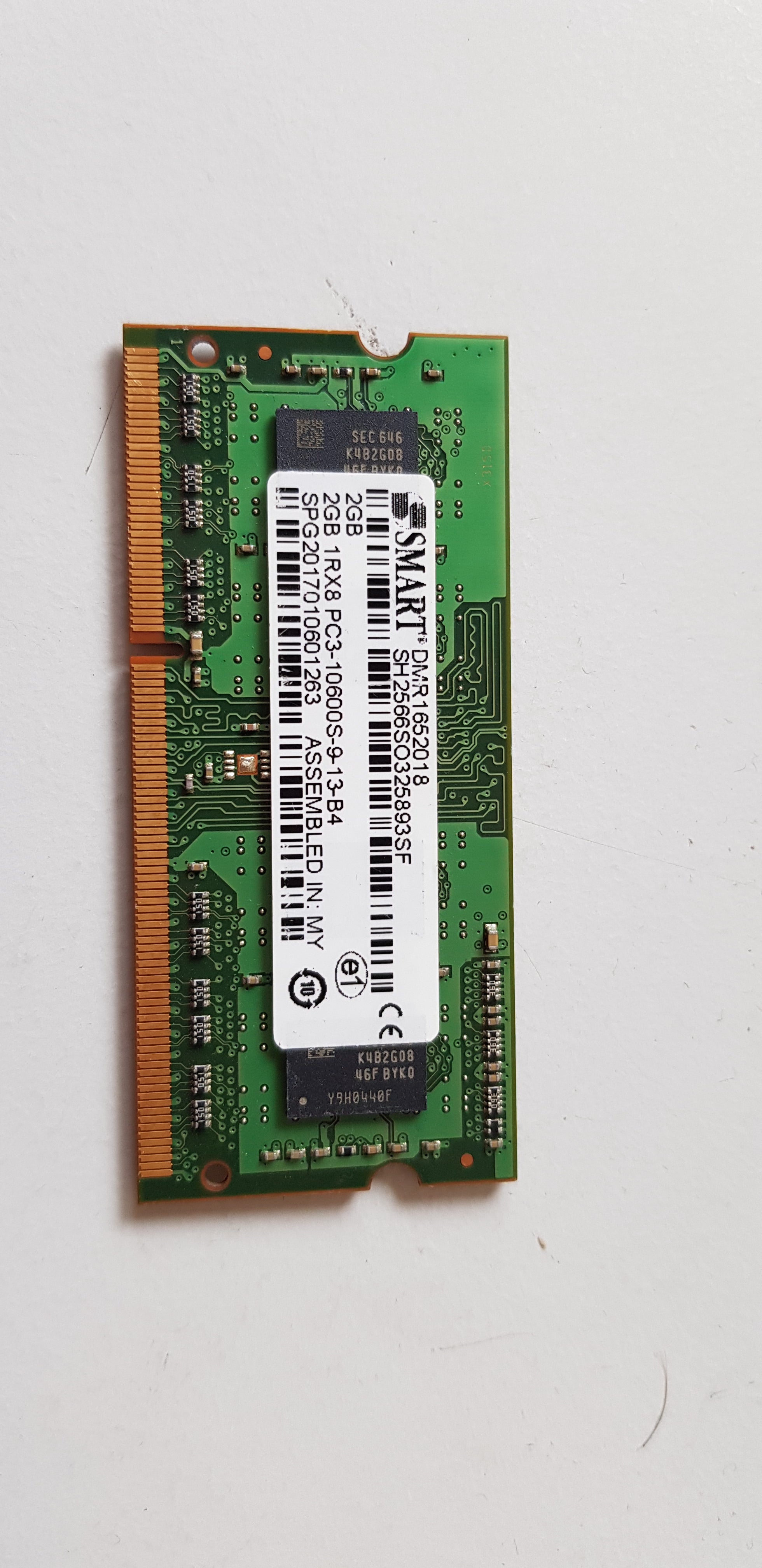 Smart 2gb 1Rx8 PC3 DDR3 SODIMM Memory Module (SH2566SO325893SF)