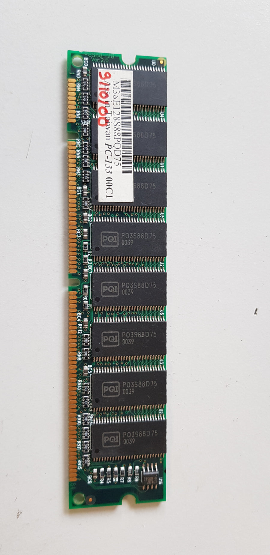 Generic PQI 128MB PC133 133MHz SDRAM DIMM Memory Module (M38E128S88PQD75)