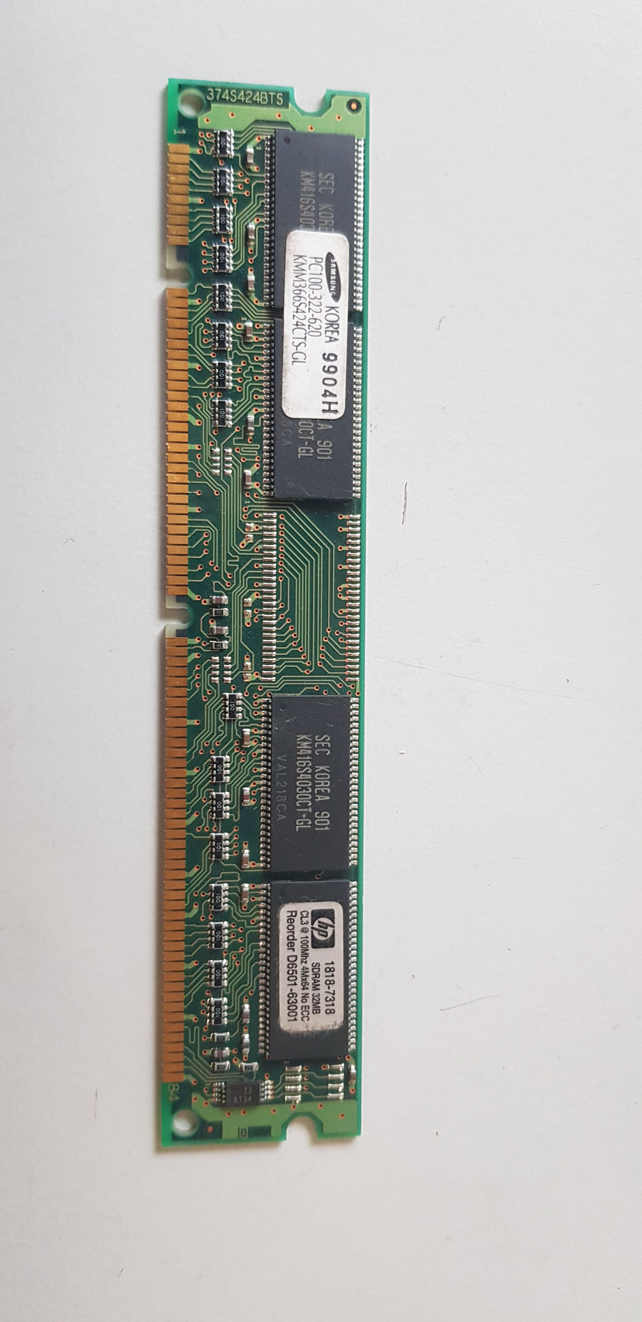 HP/Samsung 32Mb SDRAM module - PC100 - CL3 - 168pi