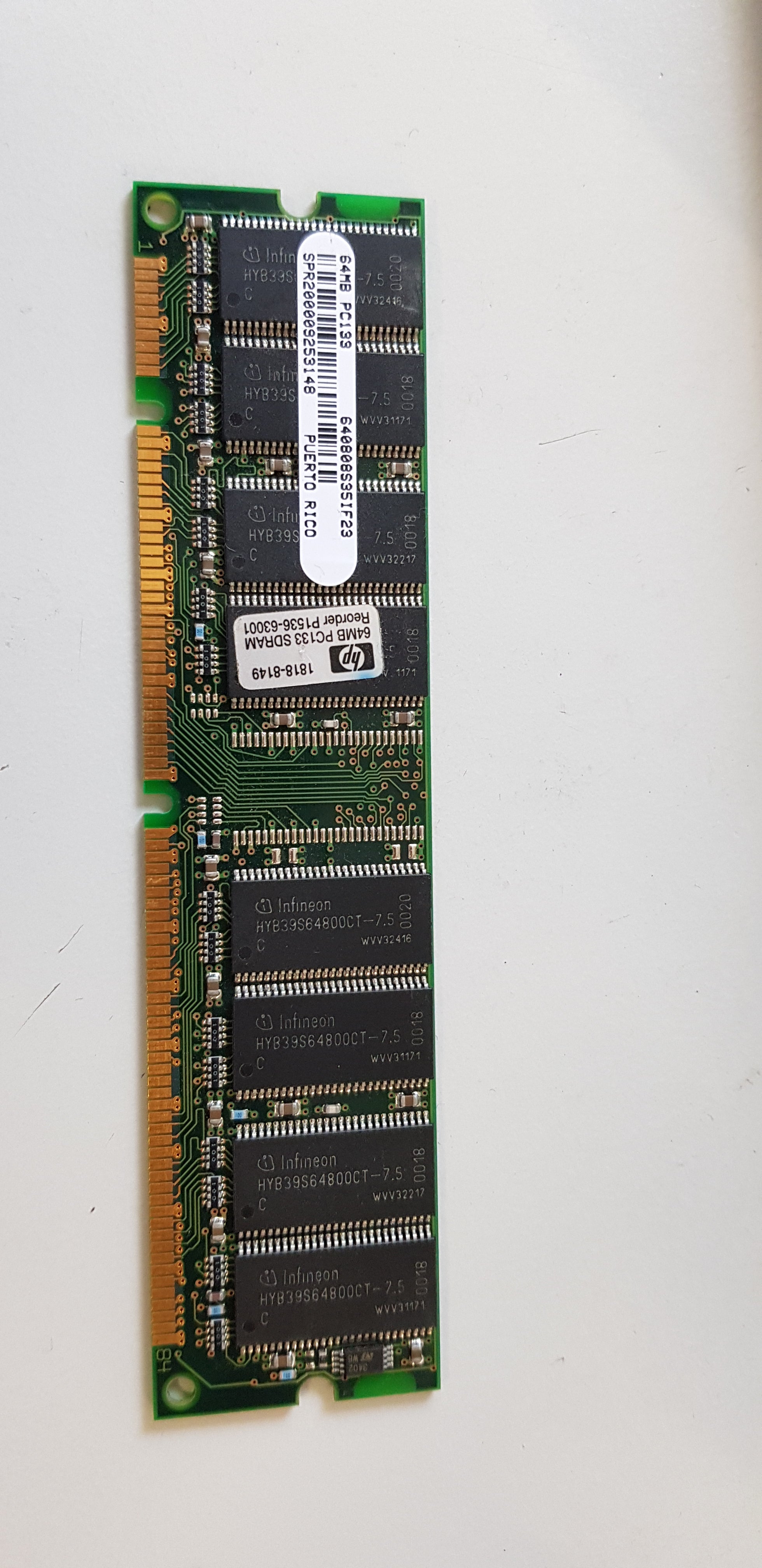 HP 64MB PC133 SDRAM