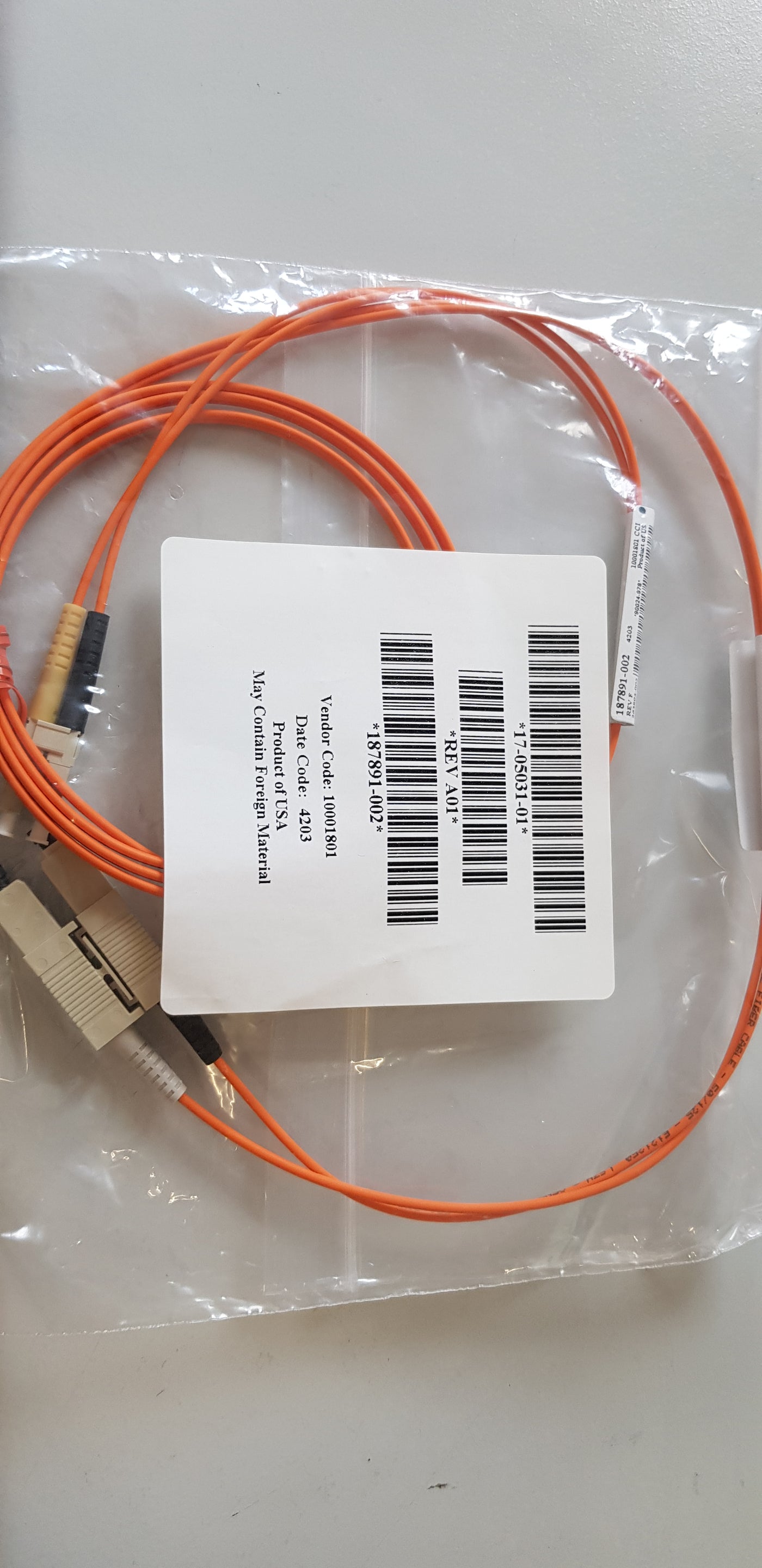 Compaq 187891-002 Cbl-Fibre Optic 2M Lc-2.0 Brand New