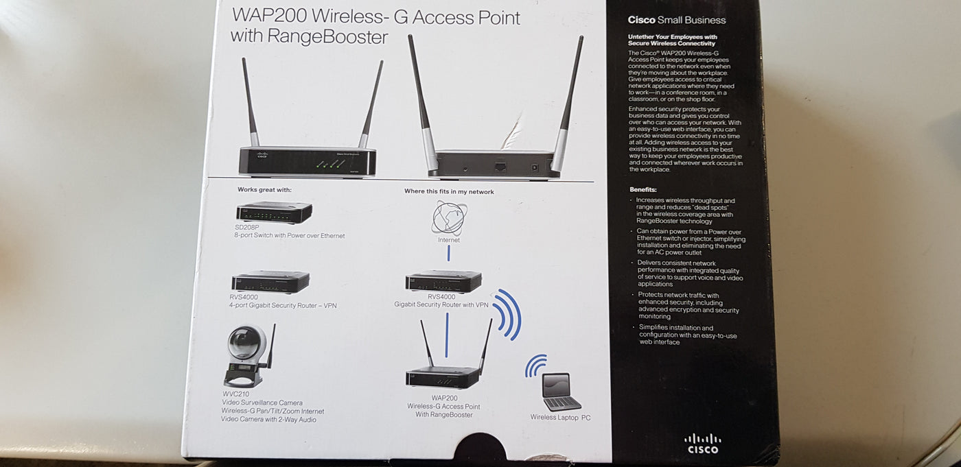 Cisco Wireless-G Access Port (WAP200-UK)