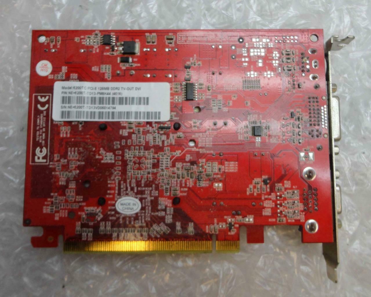 6200TC PCI-E 128MB DDR2 TV-Out DVI Card ( NE+6200T-TD13-PM8K44 )