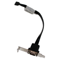 IBM Lenovo Low Profile RS232 Serial Port Panel and Cable 300mm Black (03T8154)