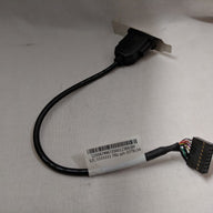IBM Lenovo Low Profile RS232 Serial Port Panel and Cable 300mm Black (03T8154)