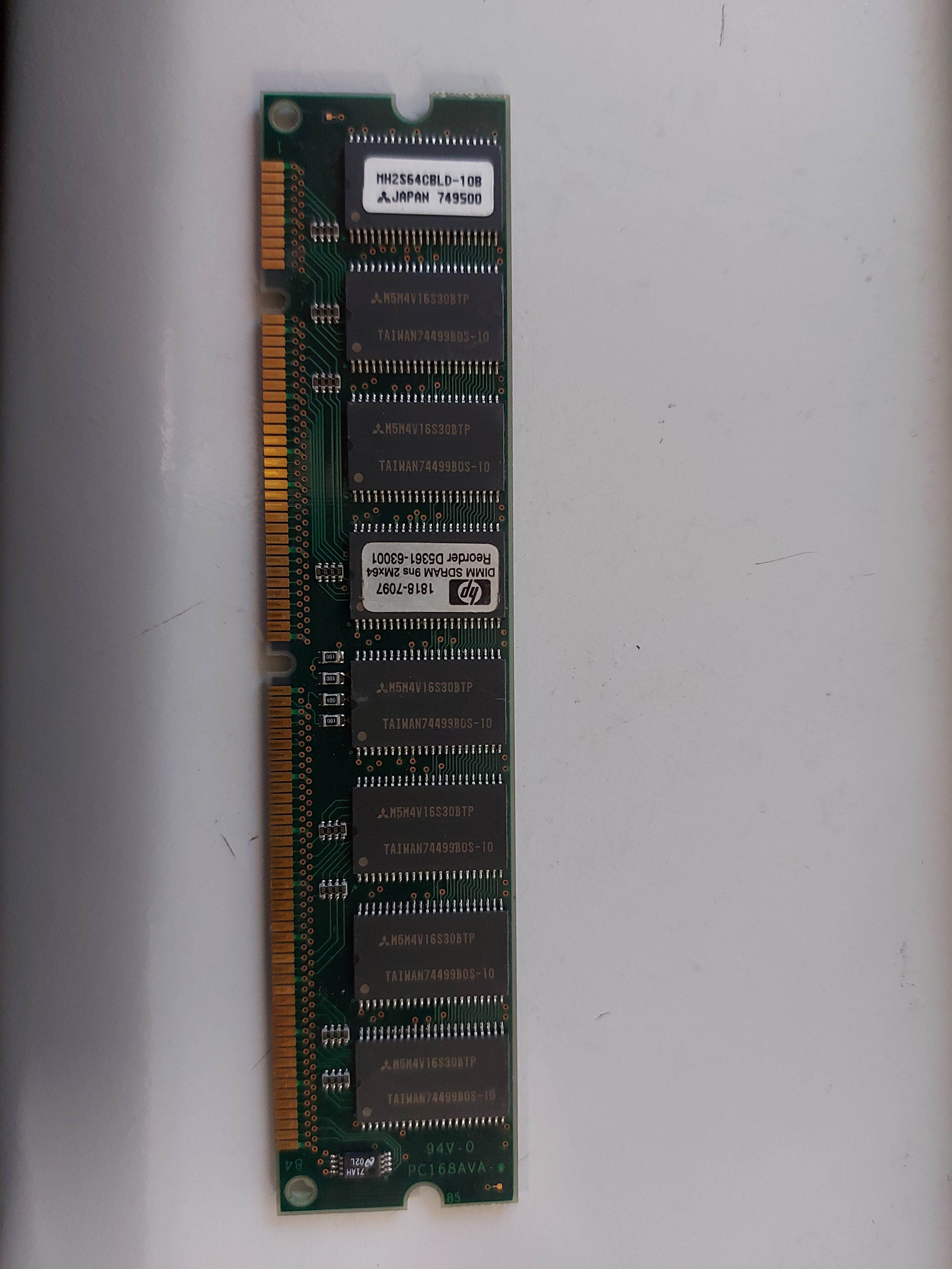 HP/Mitsubishi 16Mb DIMM SDRAM PC100 CL2 non-ECC