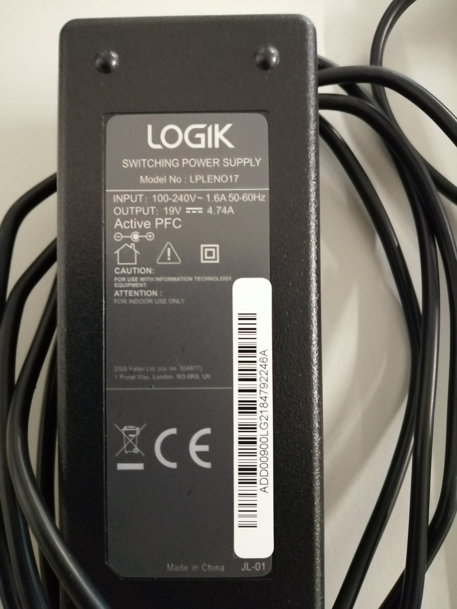 Logik Lenovo Laptop Power Adaptor (LPLEN017 USED)