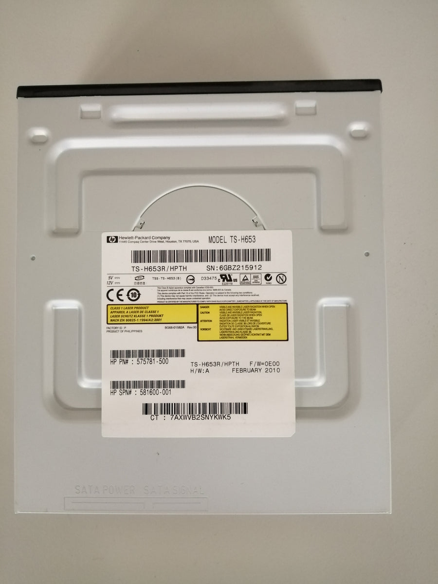 HP  DVD±RW Dual Layer Lightscribe SATA Optical Drive TS-653R /HPTH ( 575781- 500