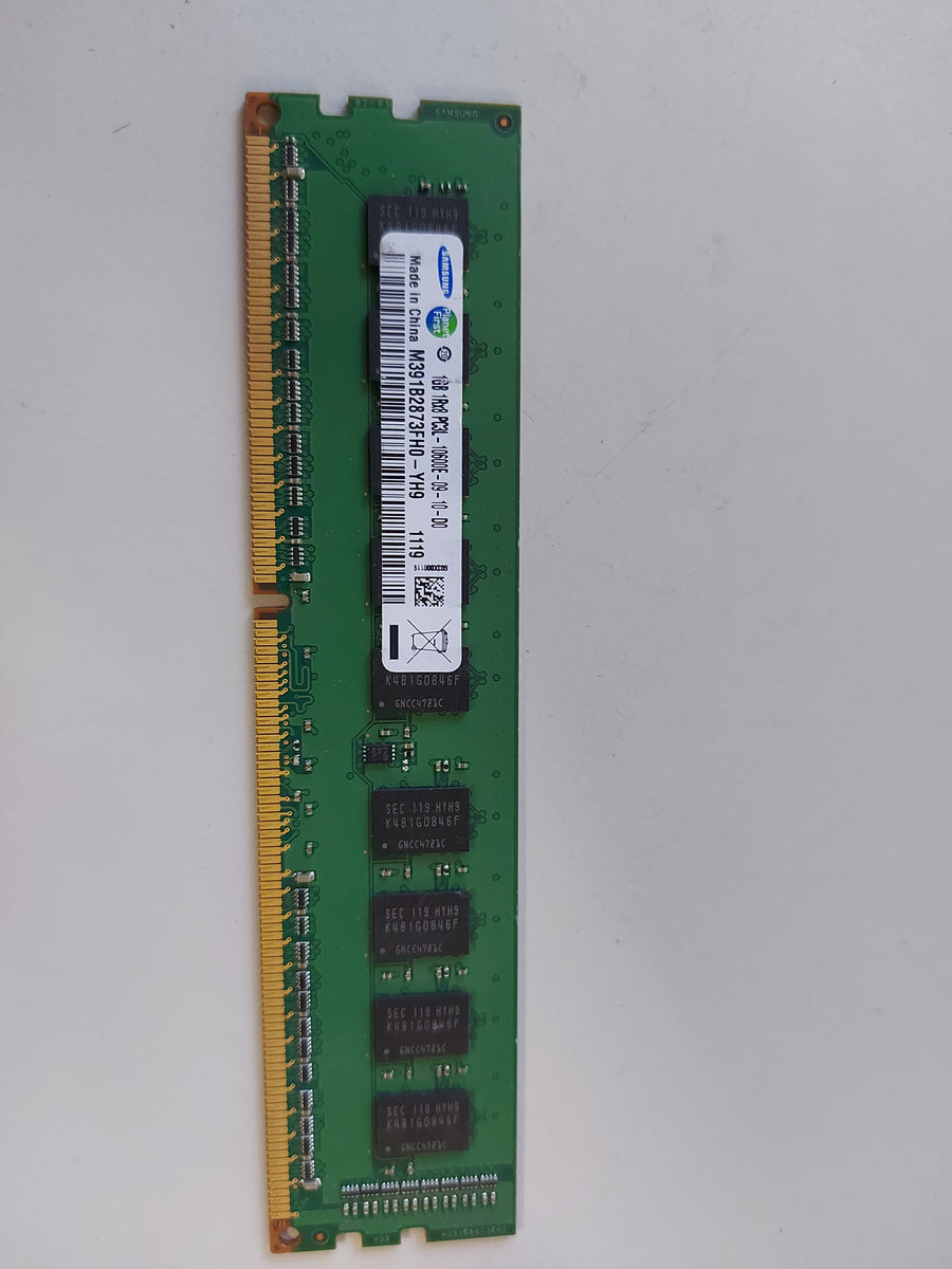 Samsung 1GB PC3-10600 DDR3-1333MHz ECC Unbuffered CL9 240P DIMM M391B2873FH0-YH9