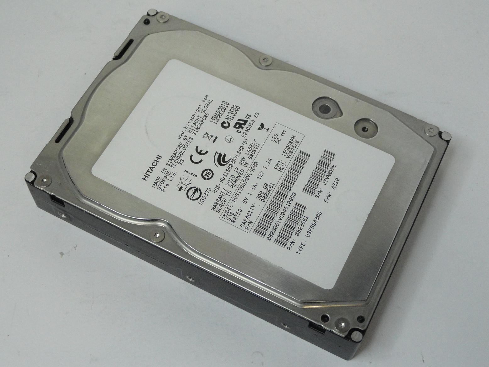 0B23661 - Hitachi 300GB SAS 15Krpm 3.5in HDD - USED