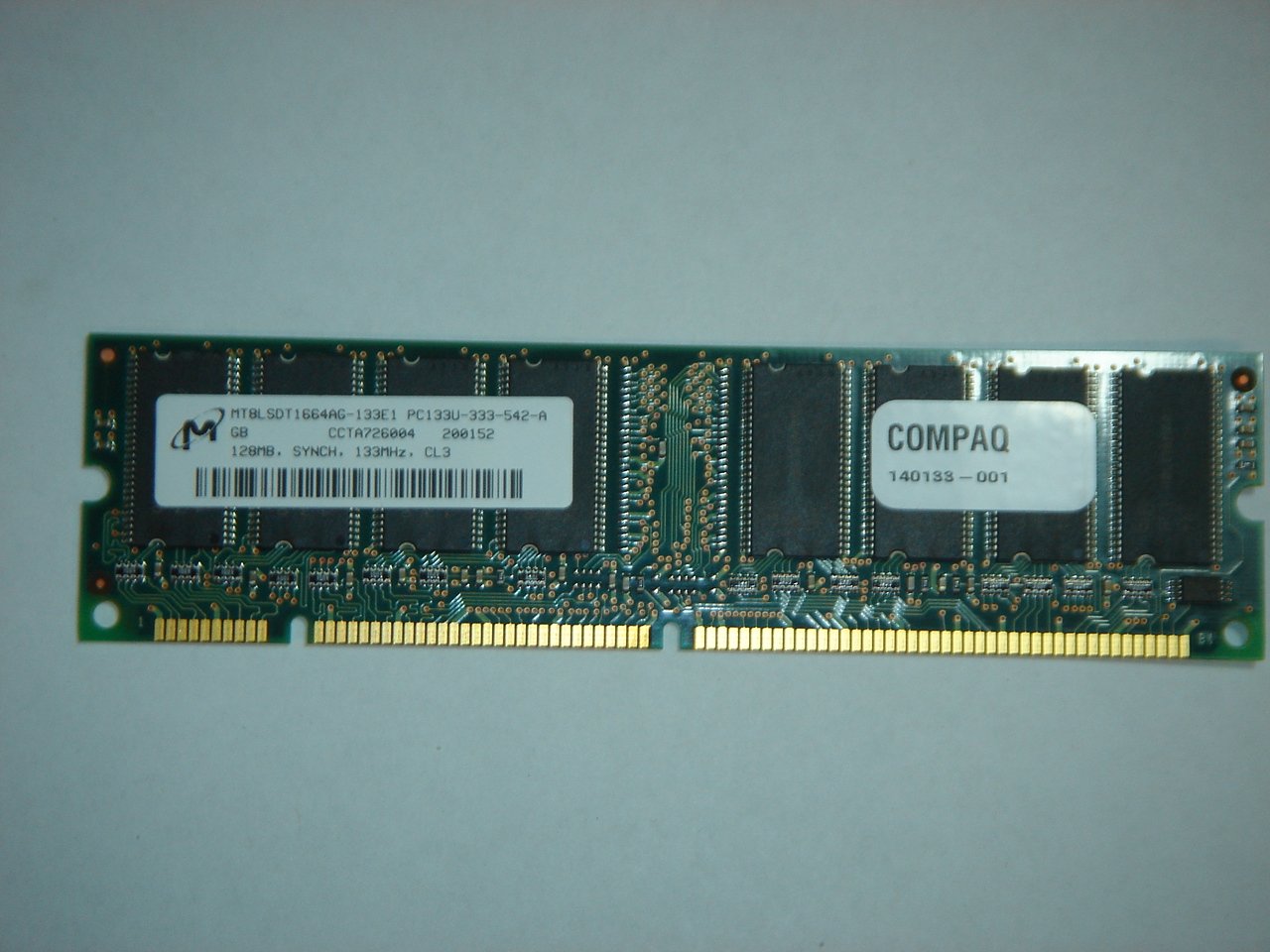 Micron/Compaq 128MB PC133U-333-542-A 133 MHz