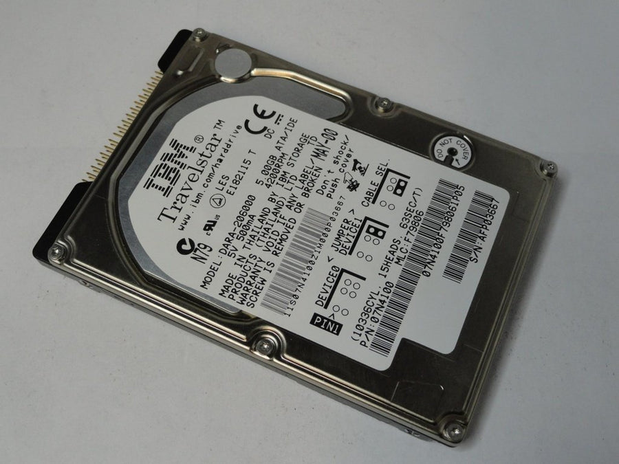 07N4100 - IBM 5Gb IDE 4200rpm 2.5in HDD - Refurbished
