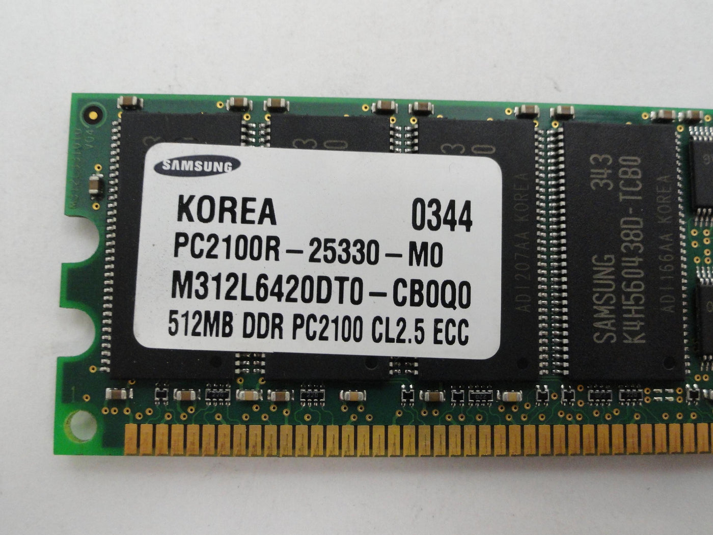 PC2100R-25330-M0 - Samsung HP 512Mb PC2100 DDR266 CL2.5 ECC RAM - Refurbished