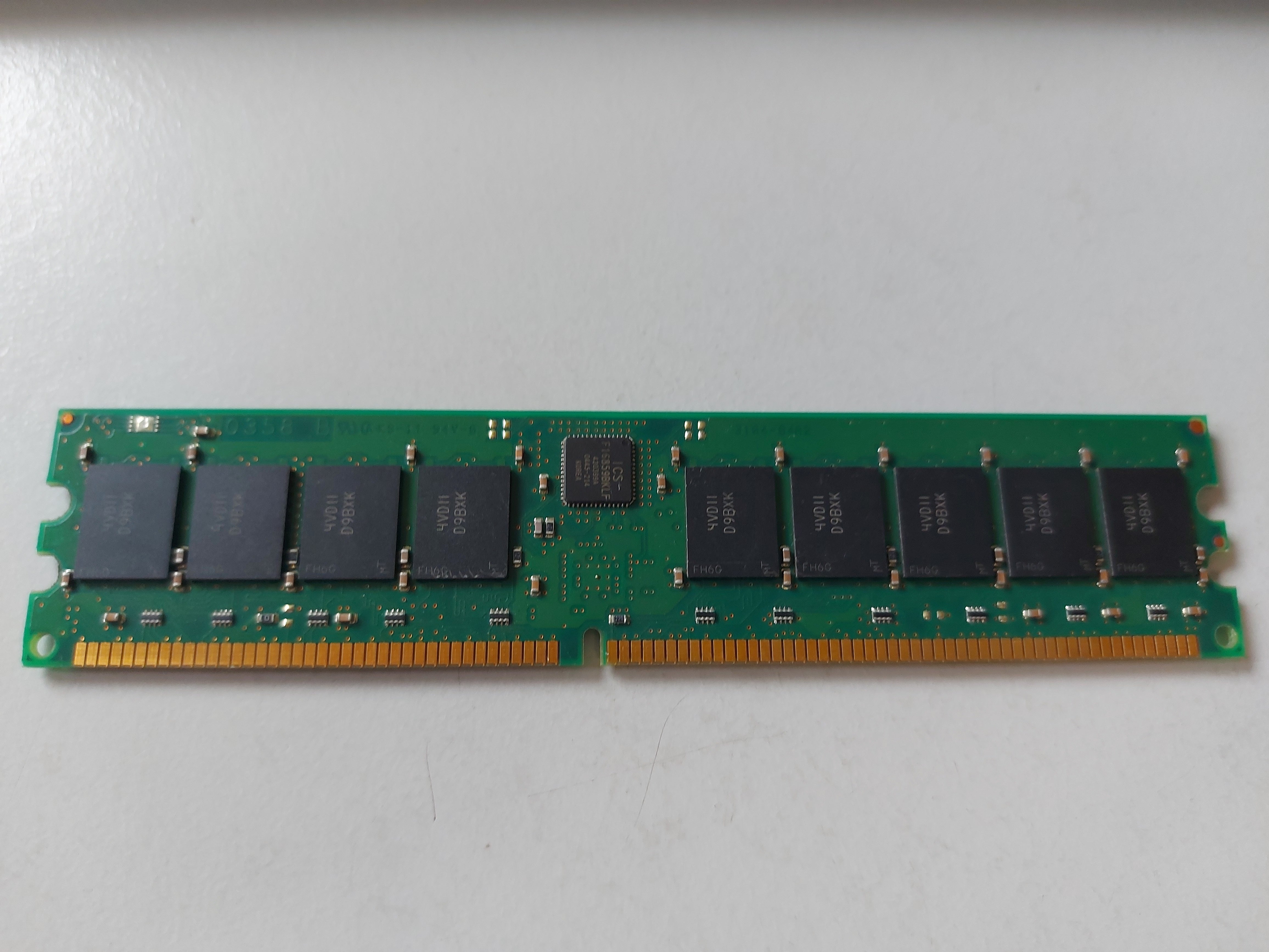 HP Micron 1GB PC2700 DDR-333MHz 184-Pin DIMM ( MT18VDDF12872G-335D3 331562-051 ) REF 