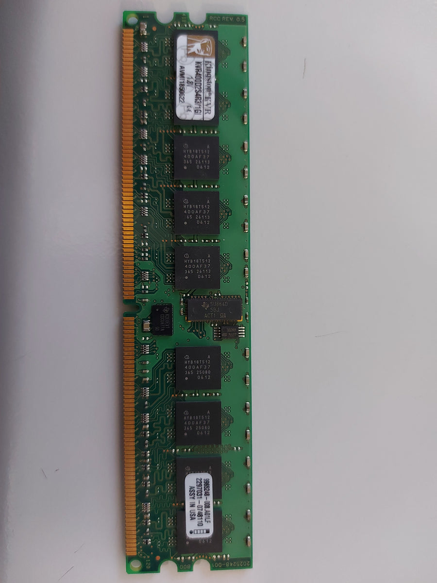 Kingston 1GB 240-PIN DDR2 ECC REG CL3 DIMM KVR400D2S4R3/1GI 9965248-008