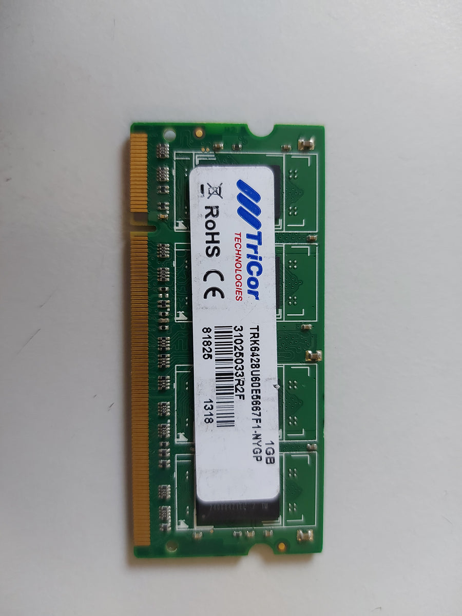 TRICOR 1GB DDR2-DRAM SODIMM MEM FOR T654X/C792DTE/X950DHE TRK6428U60E5667F1-NYGP