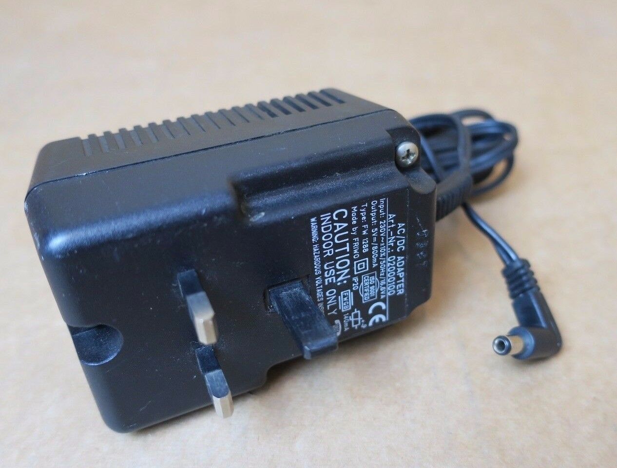 Genuine / Original - IOMEGA ZIP Drive AC Adapter ONLY 5Volt 800mA - PSU / Supply