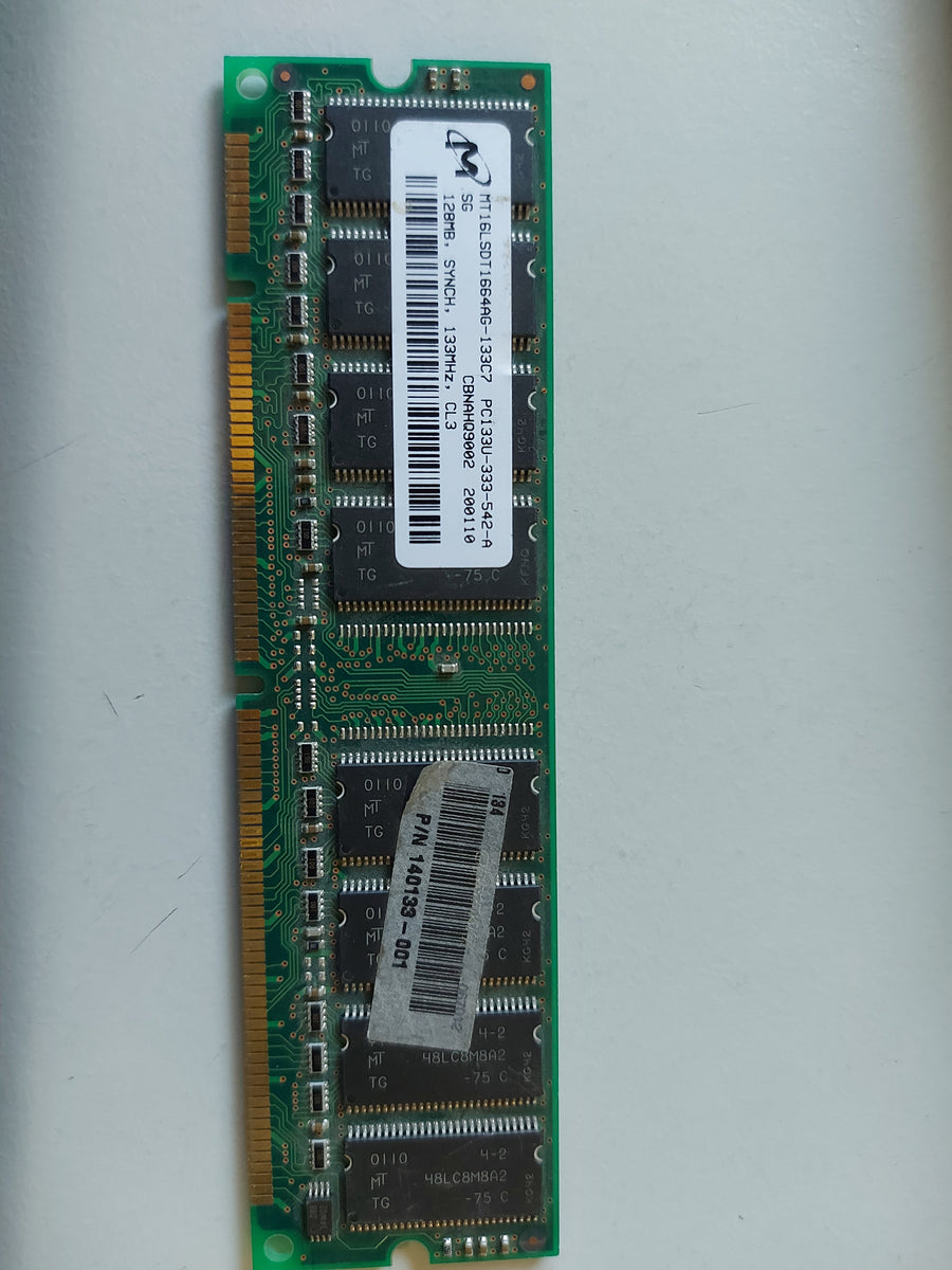 Micron Compaq 128MB PC133 CL3 DDR SDRAM DIMM MT16LSDT1664AG-133C7 140133-001