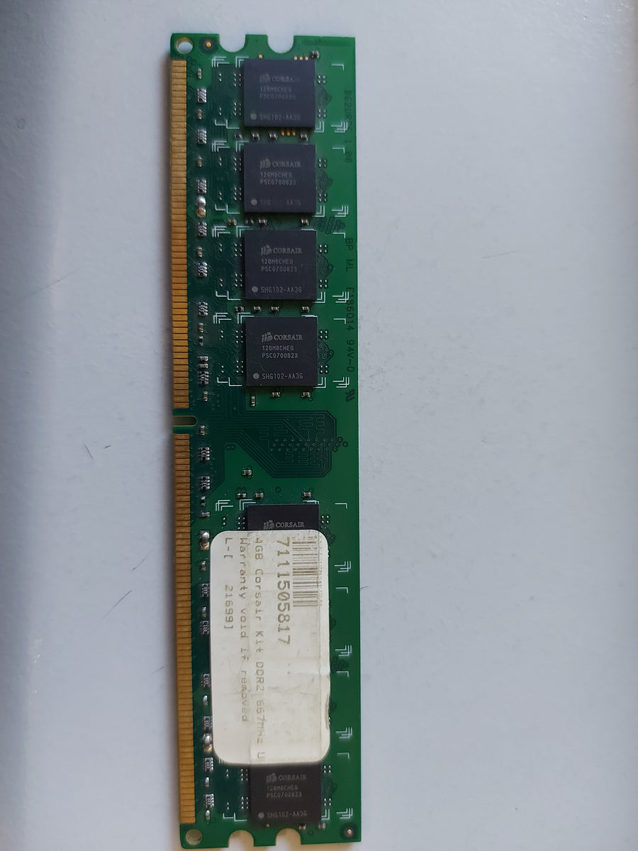 Corsair 2GB 2Rx8 PC2-5300 667MHz 240-p DIMM, Non-ECC DDR2 Desktop Mem VS2GB667D2