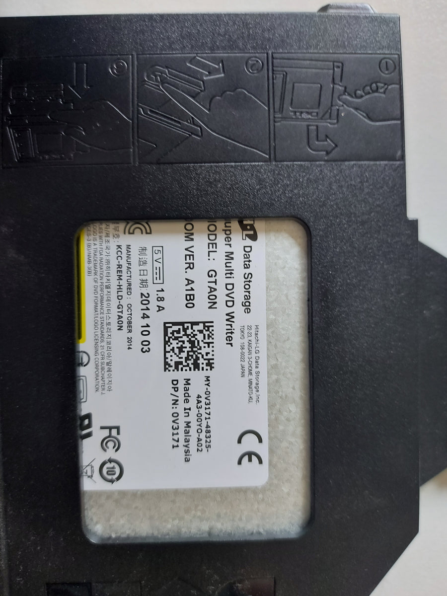 DELL GTA0N Slimline Optiplex 7020 CD/DVD-RW Optical Disc Drive with Caddy 0V3171