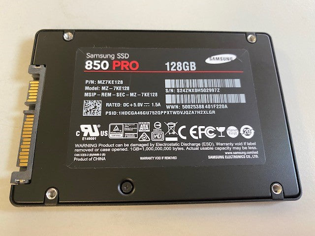 SAMSUNG SSD 128GB 850 PRO SATA      ( MZ-7KE128   Ref )