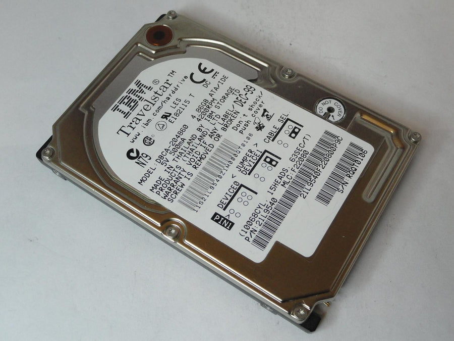 21L9540 - IBM 4.8GB IDE 4200rpm 2.5in Travelstar HDD - USED