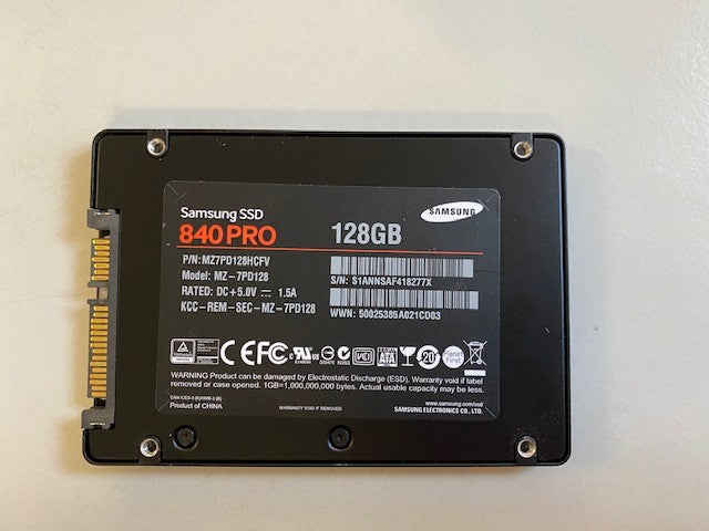 Samsung 840 PRO 128GB SSD MZ7PD128HCFV MZ-7PD128