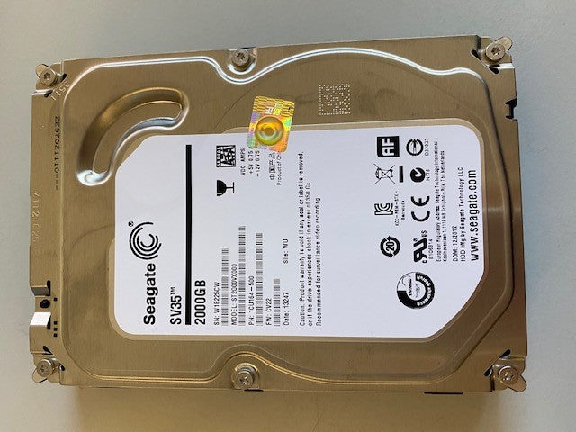 Seagate 2TB SV35 SATA 3.5" HDD ST2000VX000 1CU164-500