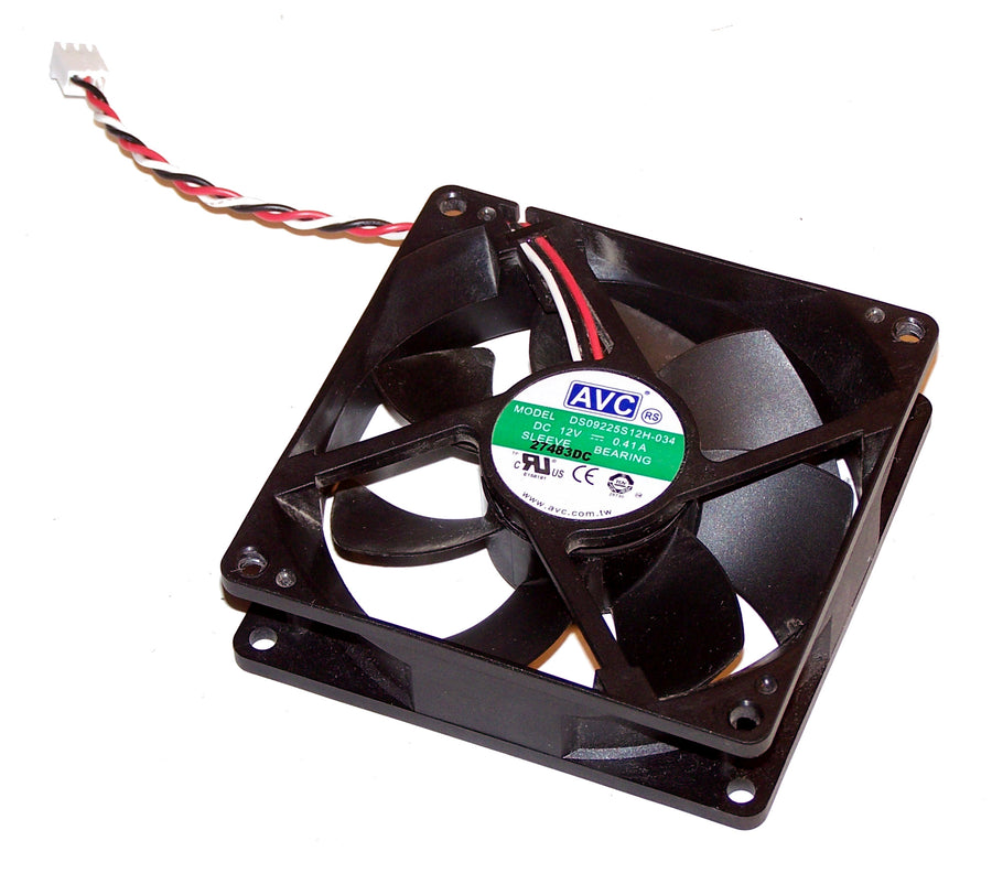 AVC 92mm x 25mm 12VDC 0.41A Case Fan 10cm with 3-Pin 2695 Connector (DS09225S12H-034)
