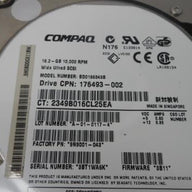 9N9001-043 - Seagate Compaq 18.4Gb SCSI 80 Pin 10Krpm 3.5in HDD - Refurbished