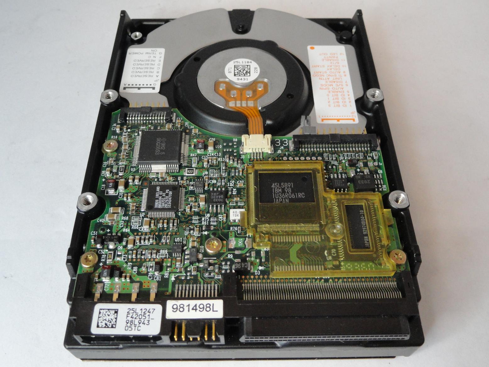 MC6209_25L1950_IBM 18GB SCSI 68 Pin 7200rpm 3.5in HDD - Image2