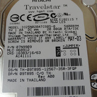 PR21515_07N9909_Hitachi Dell 20GB IDE 5400rpm 2.5in Laptop HDD - Image3