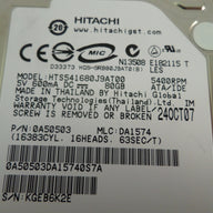 PR16183_0A50503_Hitachi 80GB IDE 5400rpm 2.5in HDD - Image3