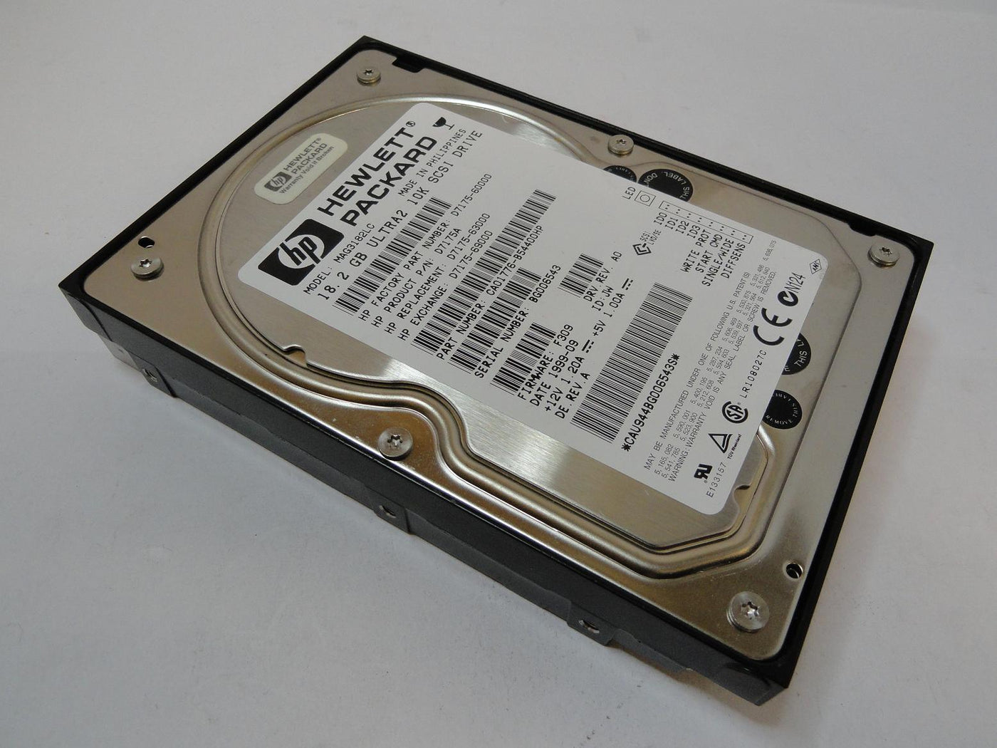 CA01776-B54400HP - Fujitsu HP 18.2GB SCSI 80 Pin 10Krpm 3.5in HDD - USED