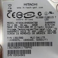 PR16837_13G1582_Hitachi 40GB IDE 5400rpm 2.5in HDD - Image2