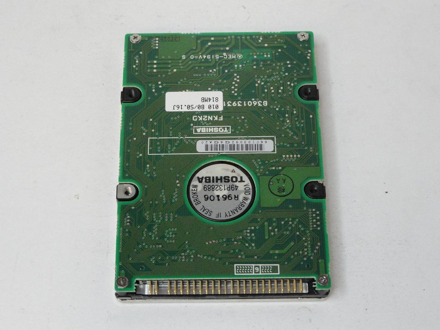 PR00176_HDD2517_Toshiba 814MB IDE 4200rpm 2.5in HDD - Image2