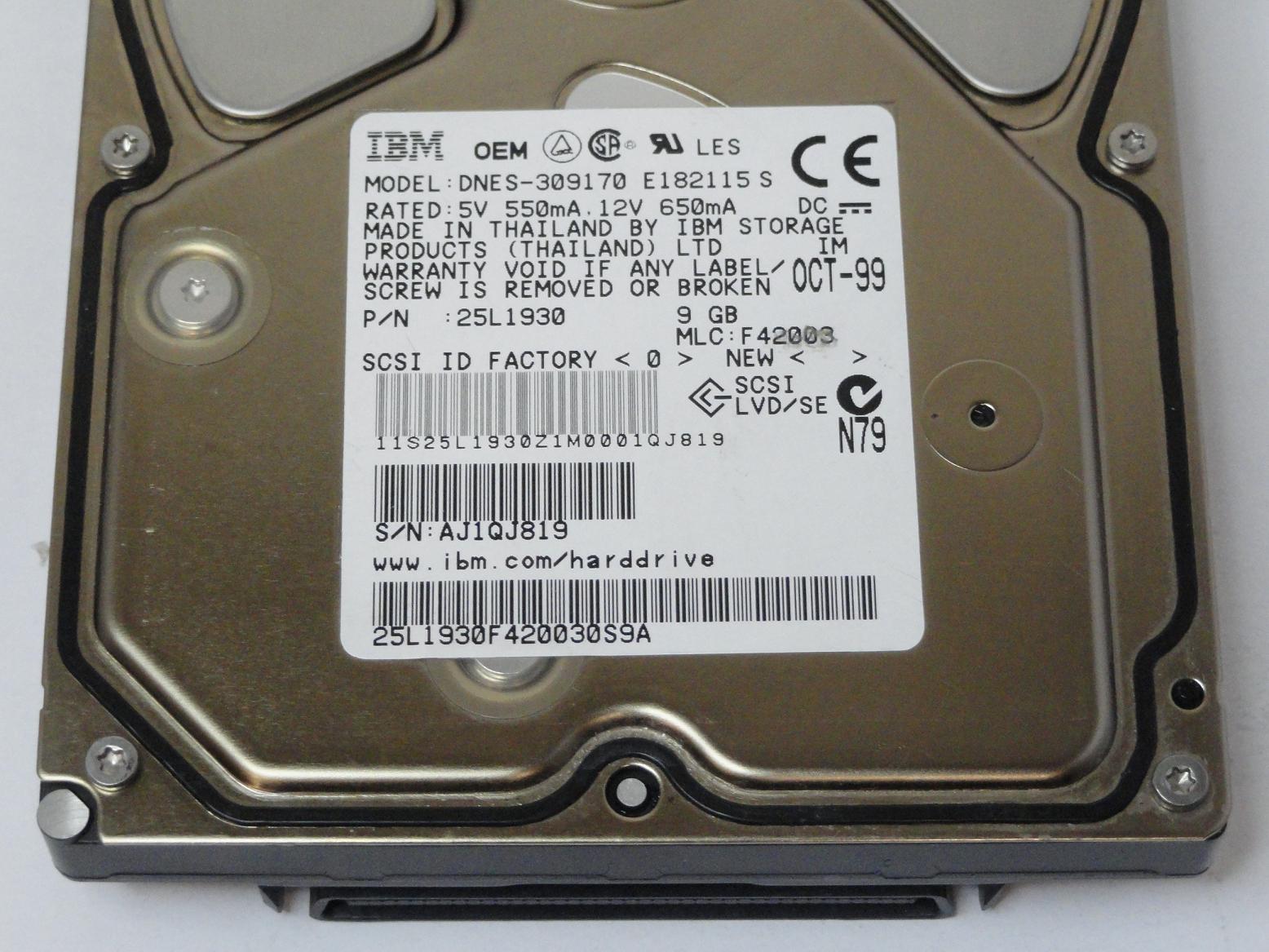 MC0740_25L1930_IBM 9GB SCSI 80 Pin 7200rpm 3.5in HDD - Image3