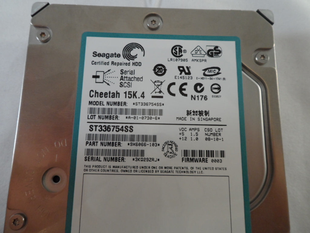 PR00543_9X6066-103_Seagate 36.7Gb SAS 15Krpm 3.5in HDD - Image2