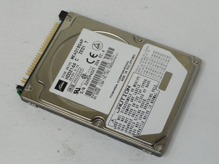 HDD2166 - Toshiba 40GB IDE 4200rpm 2.5in HDD - Refurbished