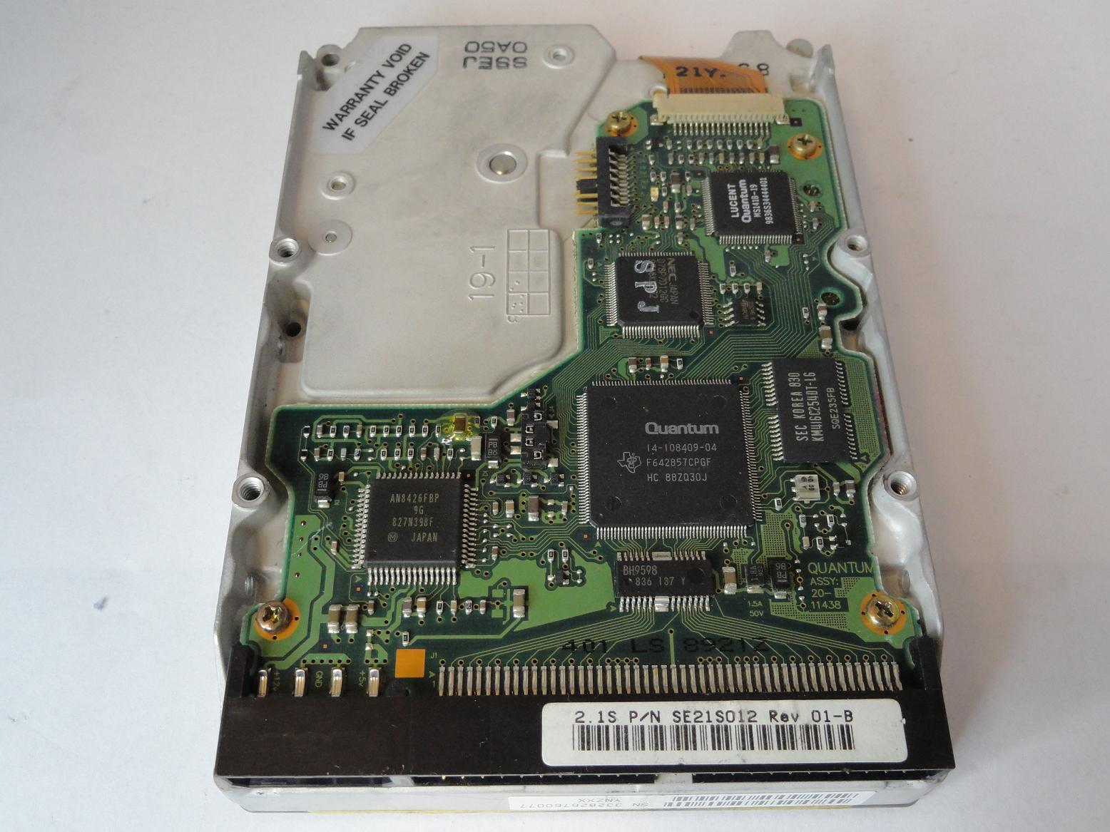 PR01292_SE21S0xx_Quantum 2.1GB SCSI 50pin 5400rpm 3.5in HDD - Image2