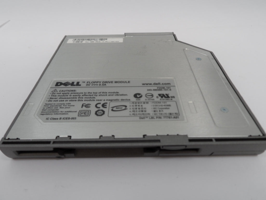 02R152 - Dell Floppy drive (for Latitude, precision, inspiron models) - 5V-0.5A  - Refurbished