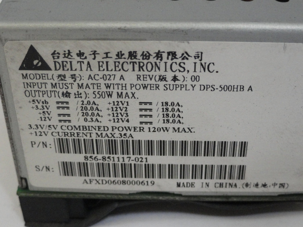PR10551_856-851117-021_Delta Electronics PC Power Supply - Image2