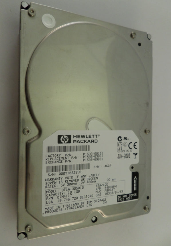 07N4117 - HP IBM 10.1Gb IDE 5400rpm 3.5in HDD - Refurbished