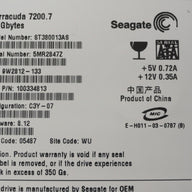 PR11904_9W2812-133_Seagate 80GB 7200RPM 3.5" SATA HDD - Image2
