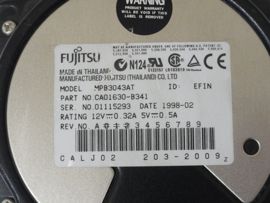 CA01630-B341 - Fujitsu 3.2GB IDE 3.5" HDD - Refurbished